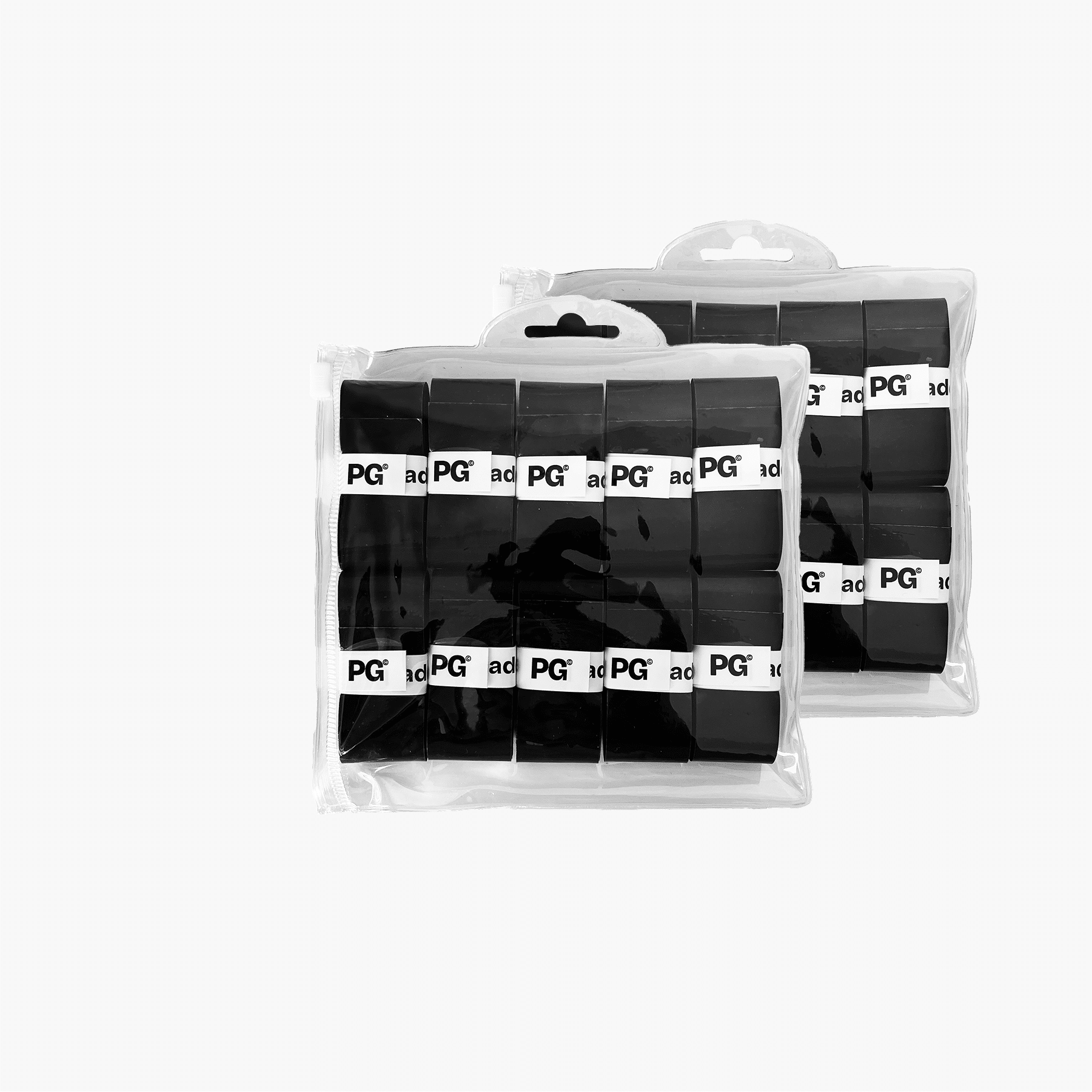 20 pack – sorte PG overgrips til padelbat fra padelgrip.dk – komfort og svedabsorbering